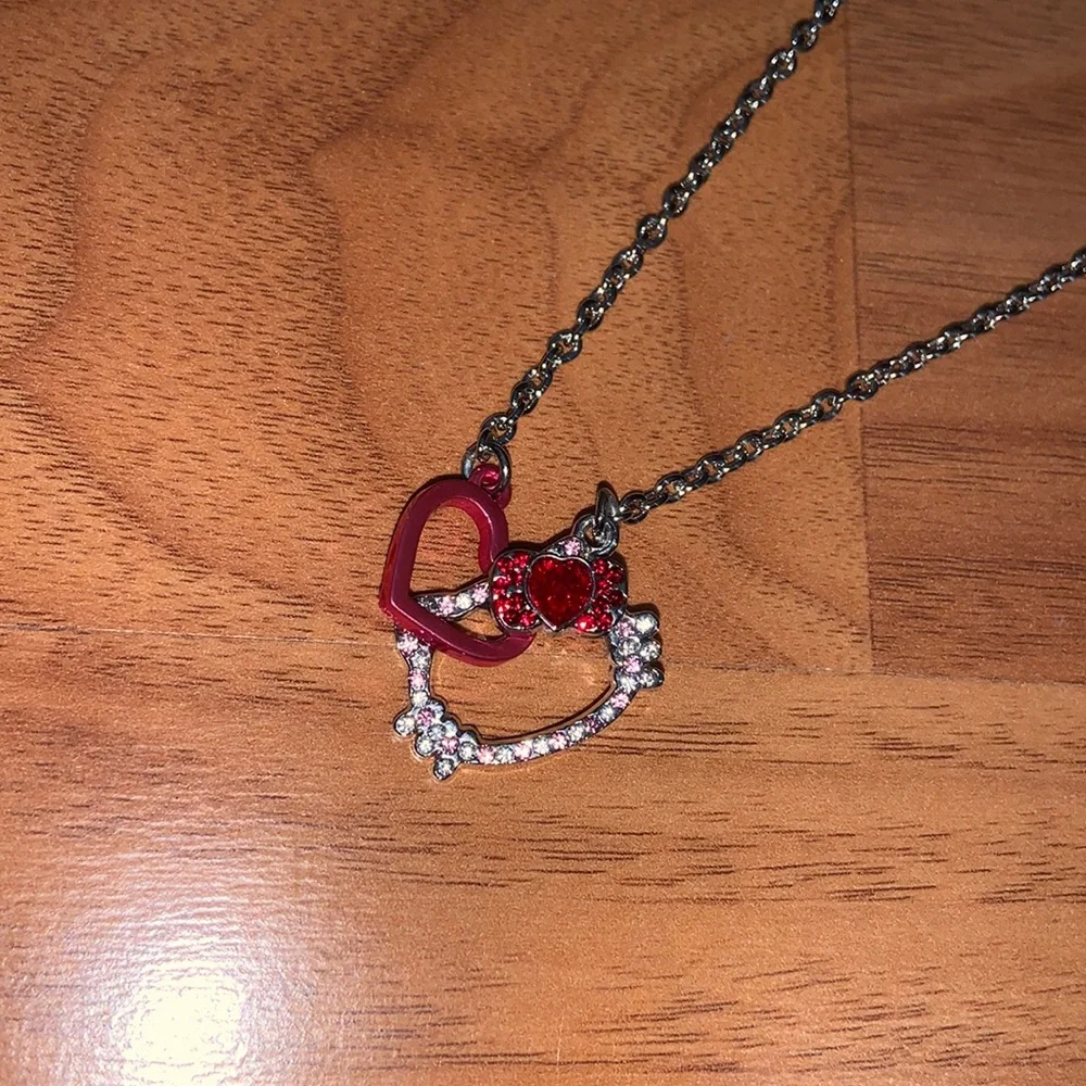 Hello Kitty Sanrio Rhinestone Necklace - Picture 8 of 11